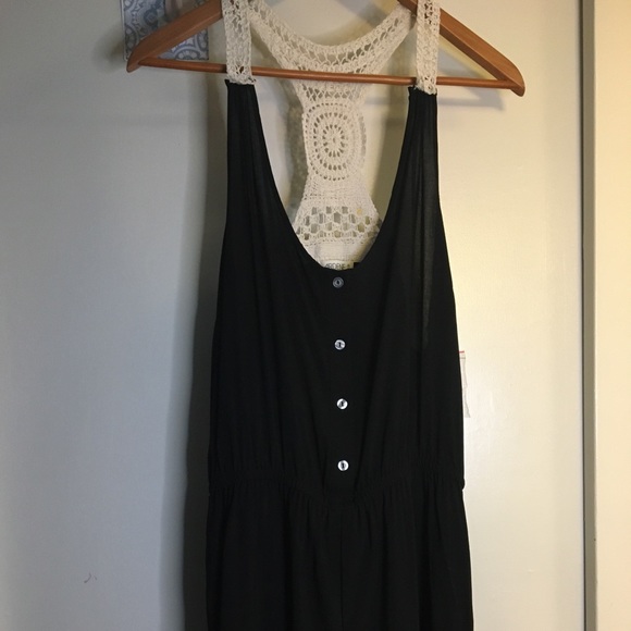 ARDENE ROMPER STRAPLESS BLACK Sz XL